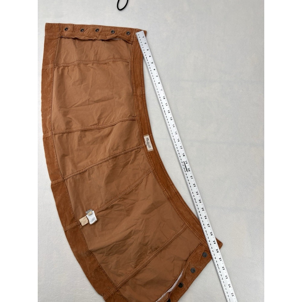 Madewell Sued Mini Skirt Caramel Brown Size 6 - Picture 8 of 15